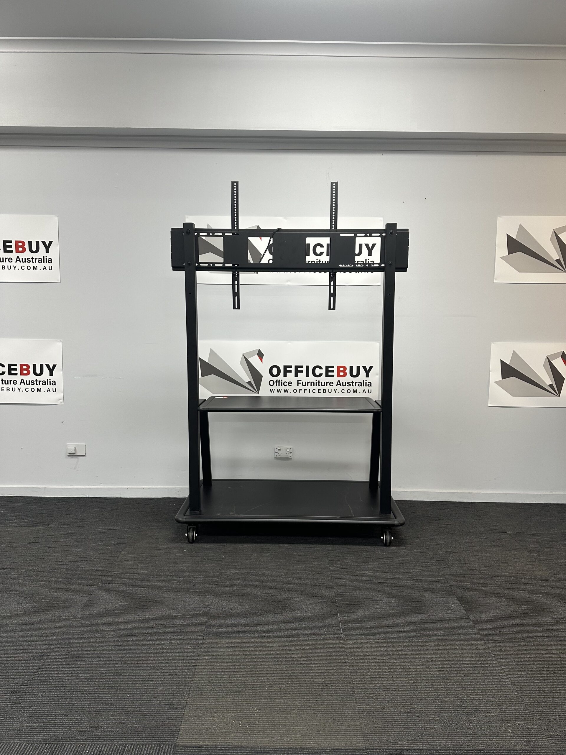 Second Hand Mobile TV Floor StandBlack OfficeBuy