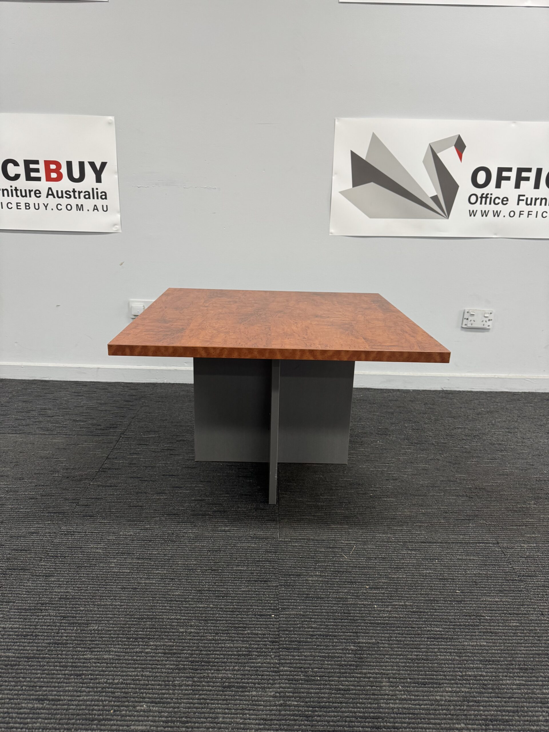 Second Hand Square Coffee TableWild Birch with Grey OfficeBuy