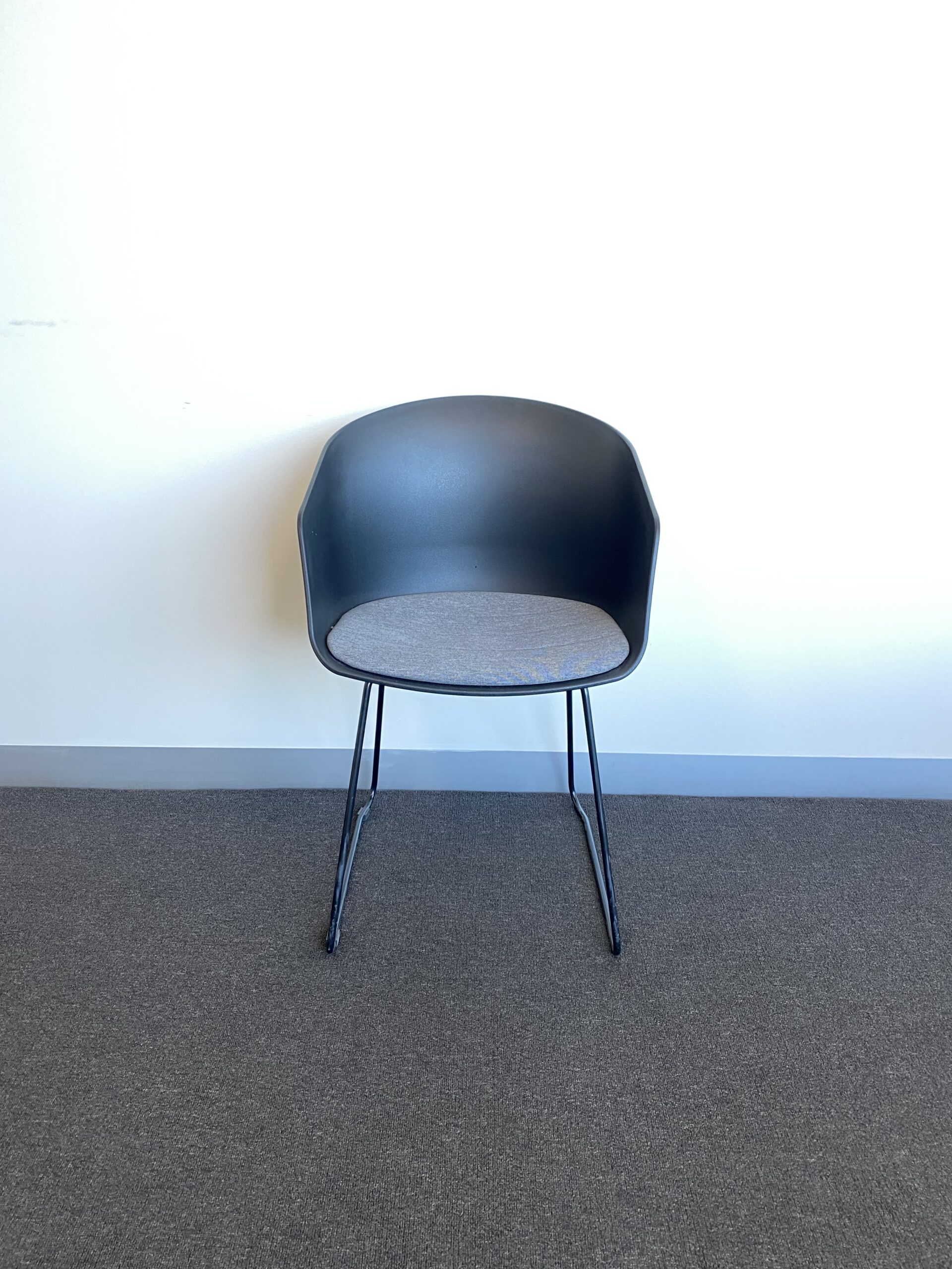 Second Hand Tub Chair/ArmchairBlack and Light Grey5 available OfficeBuy
