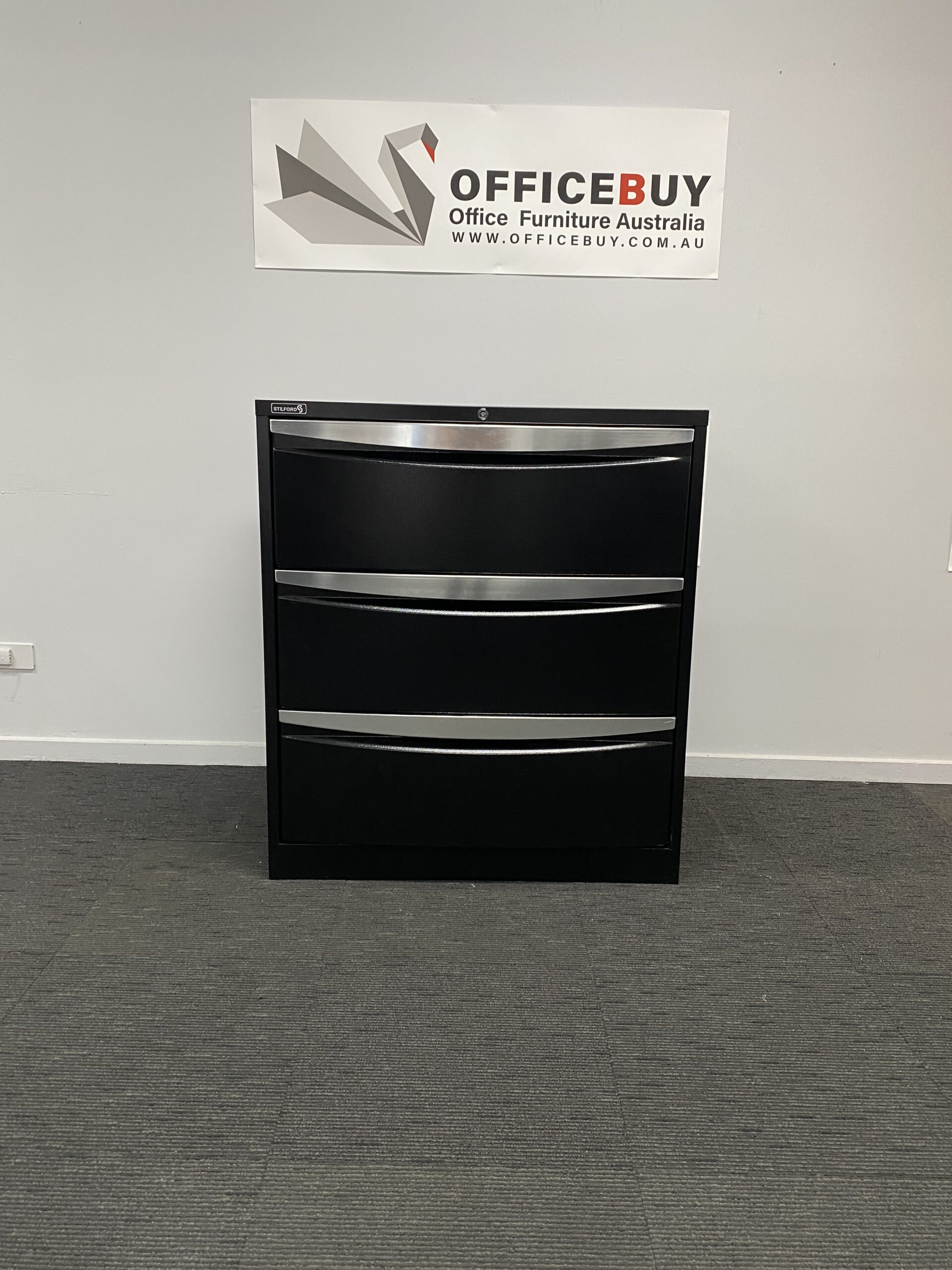 Second Hand Lockable STILFORD ThreeDrawer Lateral Filing