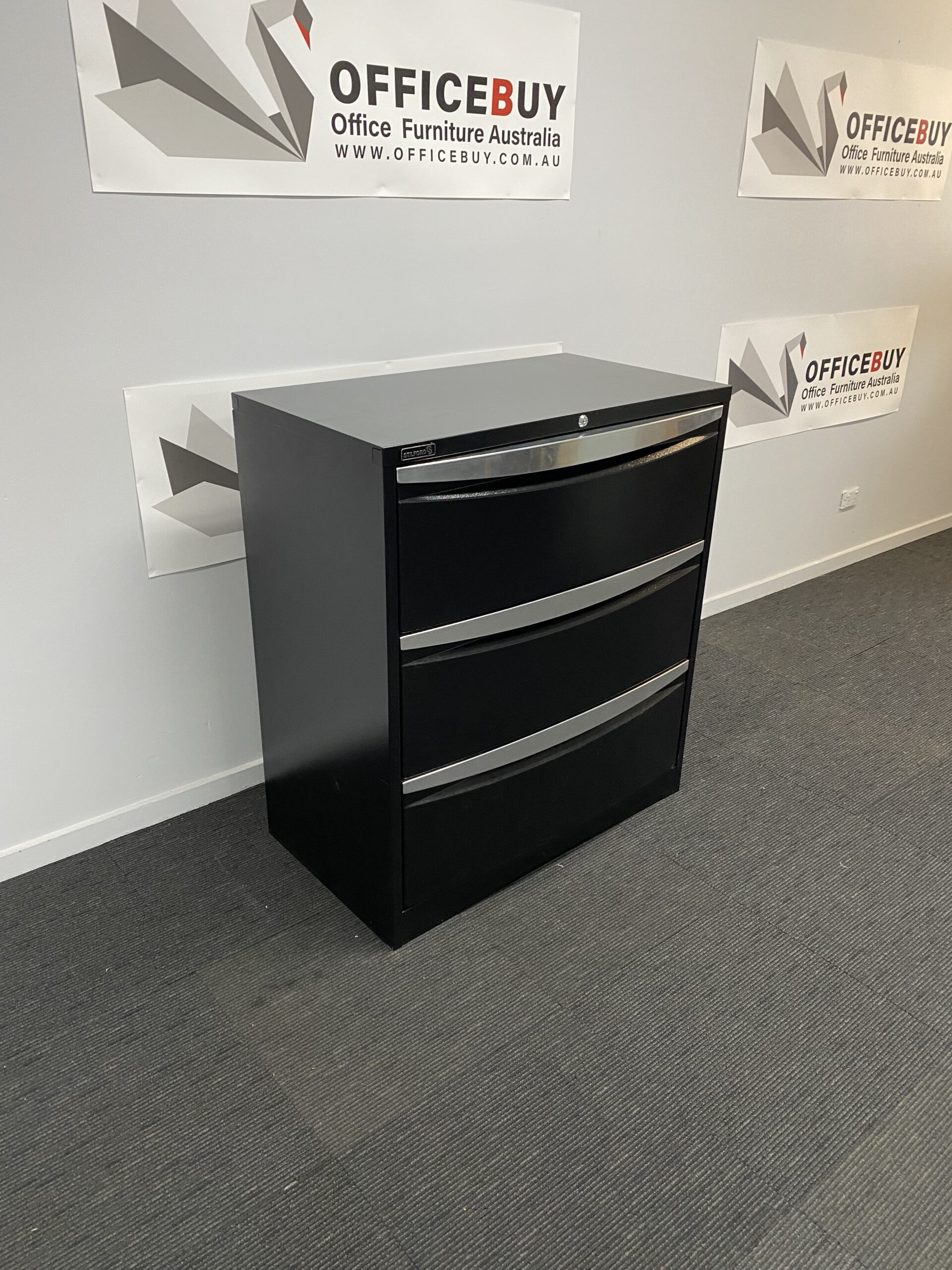 Second Hand Lockable STILFORD ThreeDrawer Lateral Filing OfficeBuy