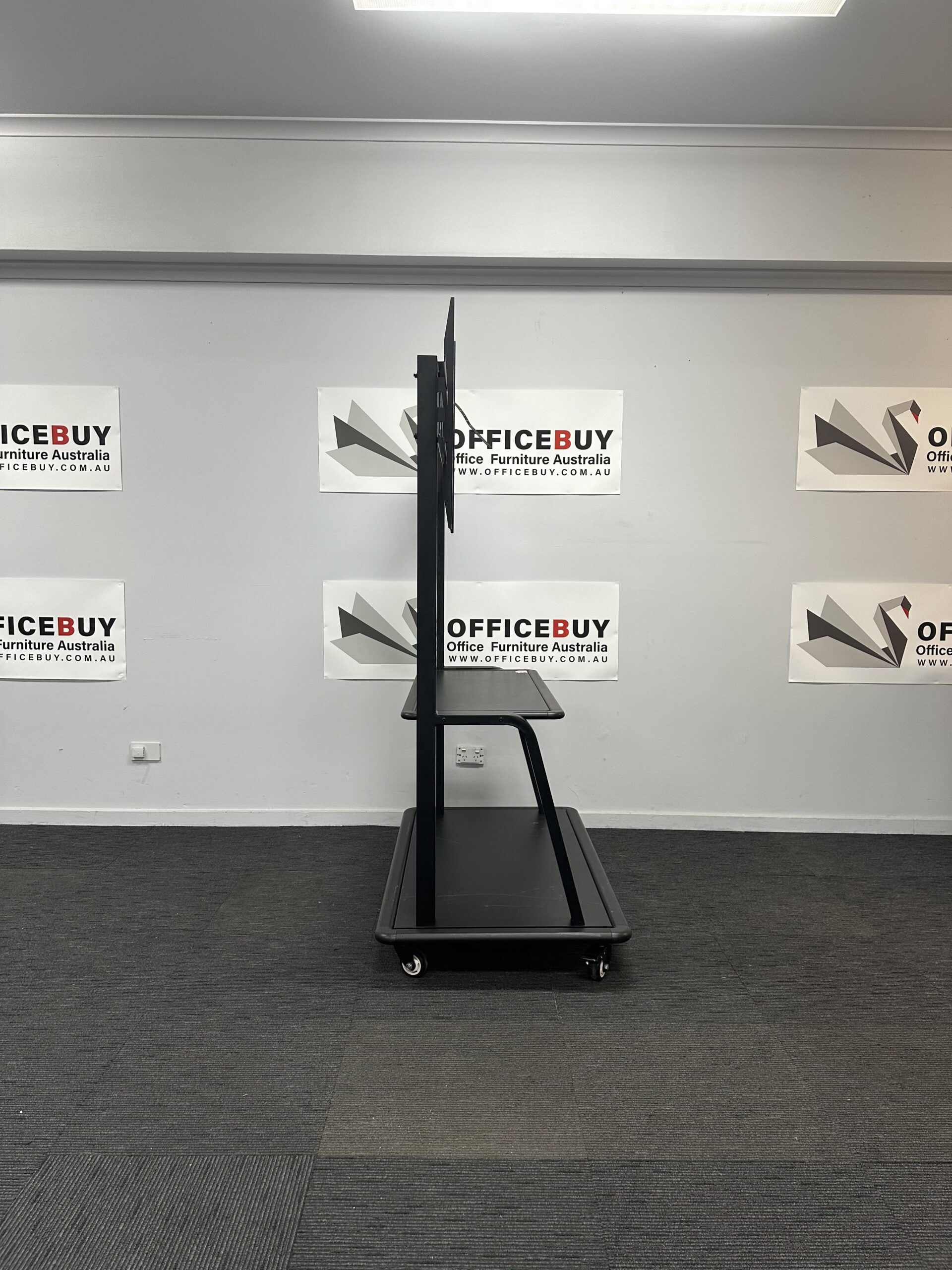 Second Hand Mobile TV Floor StandBlack OfficeBuy