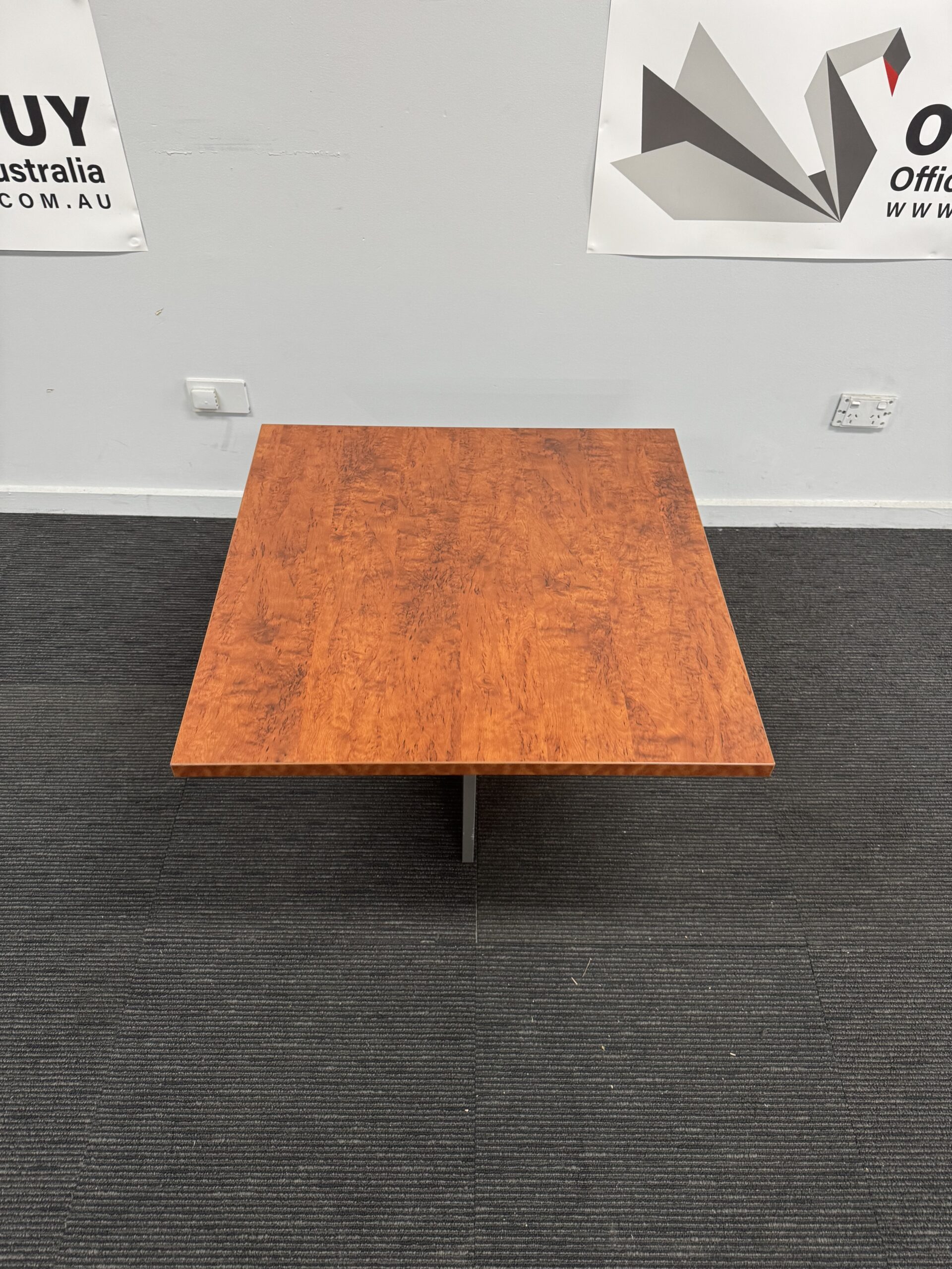 Second Hand Square Coffee TableWild Birch with Grey OfficeBuy